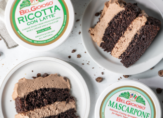 Mocha Ricotta Cake with Mocha Mascarpone Frosting