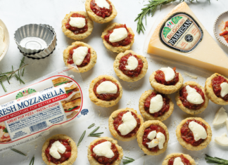 Savory Cheese Tartlets with Spicy Tomato Jam