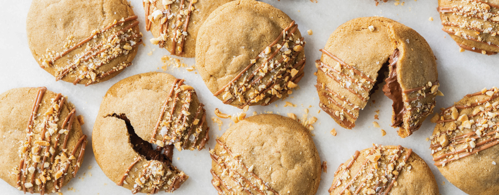 Peanut Chocolate-Stuffed Cookies