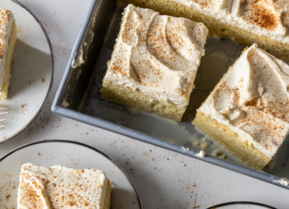 Eggnog Sheet Cake