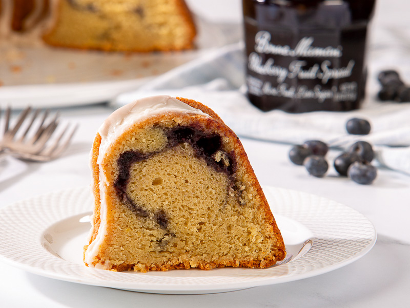 Blueberry Swirl Pound Cake