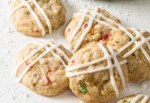 Glazed Fruitcake Cookies