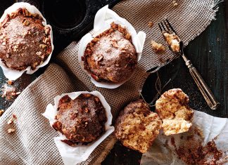 Cinnamon Swirl Muffins with Pecans
