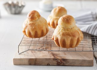 Mini Brioche à Tête Mini Brioche à Tête on wire rack baking recipe