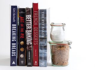On the Shelf: Fall into Baking On the Shelf: Fall into Baking books stacked on white surface