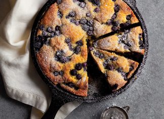 Blueberry-Cornmeal Skillet Cake Blueberry-Cornmeal Skillet Cake