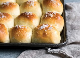 Potato Rolls Potato Rolls on cooking sheet on gray surface baking recipe