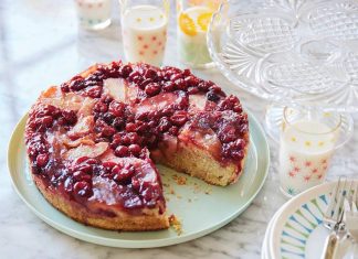 Apple-Cranberry Upside-Down Cornmeal Cake Apple-Cranberry Upside-Down Cornmeal Cake