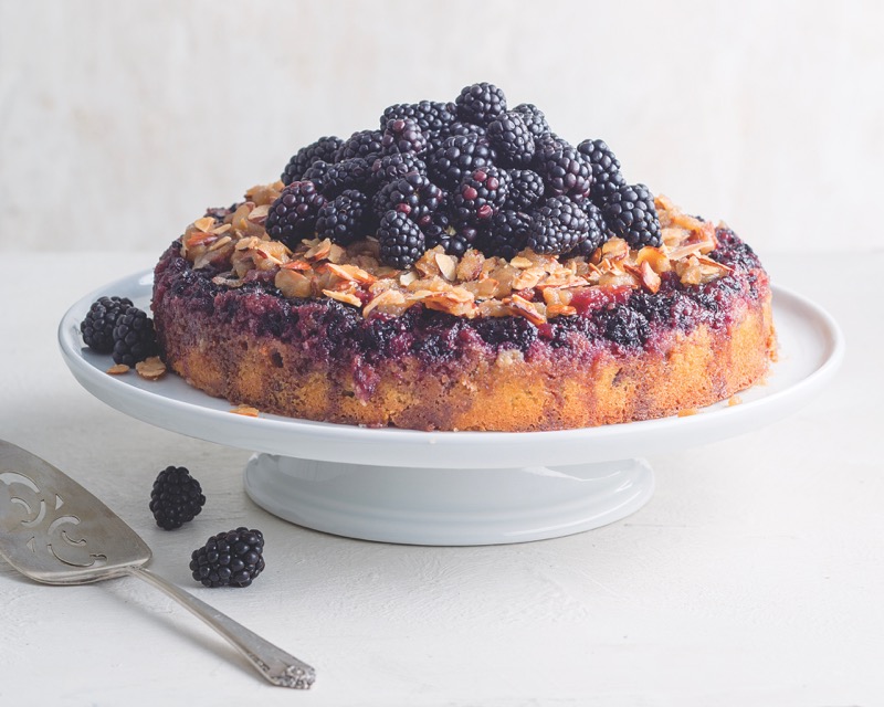 Blackberry-Almond Upside-Down Cake