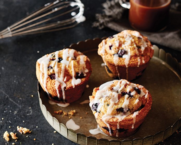 Blueberry-Cornmeal Muffins