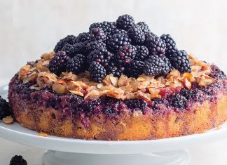 Blackberry-Almond Upside-Down Cake