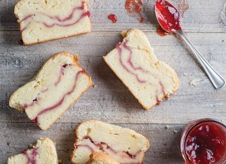 Strawberry and Cream Cheese Pound Cake Loaves Strawberry and Cream Cheese Pound Cake Loaves
