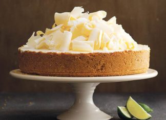 Frozen Key Lime White Chocolate Mousse Cake