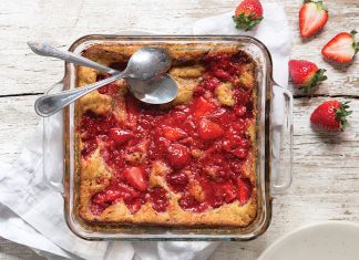 Strawberry Raspberry Cobbler