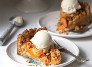 Apricot and Hazelnut Crumb Tart