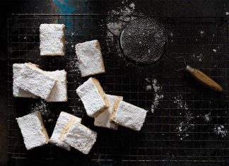 Tahini-Cardamom Shortbreads with Pistachios