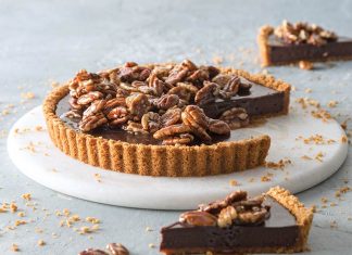 Chocolate Tart with Honey-Glazed Pecans Chocolate Tart with Honey-Glazed Pecans
