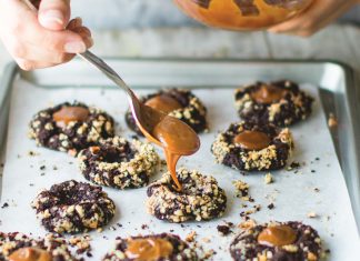 Chocolate Turtle Cookies Chocolate Turtle Cookies