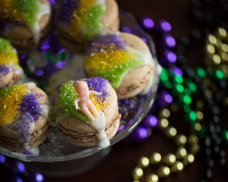 King Cake Macaroons Justin Hankins