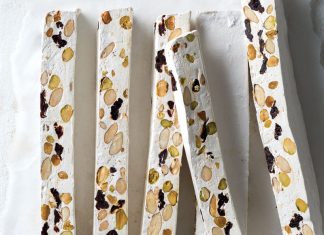 Cherry, Almond, Pistachio, and Honey Nougat Cherry, Almond, Pistachio, and Honey Nougat