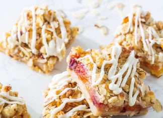 Fresh Peach Crumb Bars