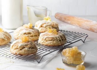 Orange Blossom Honeycomb Scones