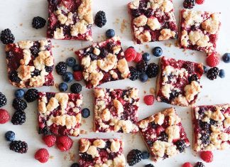 Summer Berry Crumb Bars