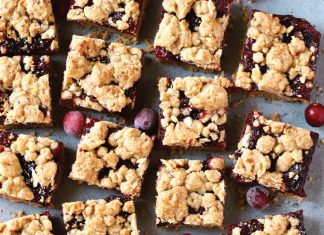Cranberry Streusel Bars