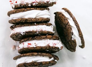 Hot Chocolate Sandwich Cookies