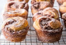 Cinnamon Sugar Morning Buns cinnamon sugar morning buns on wire rack