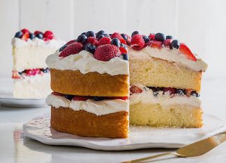 Berries and Cream Layer Cake