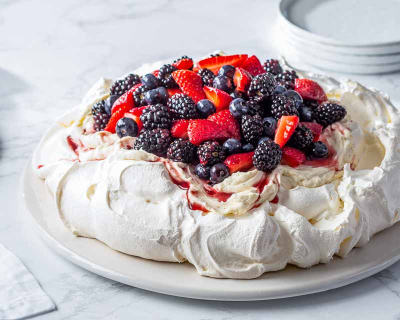 Vanilla Berry Pavlova