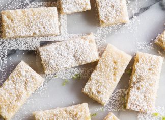 Lime Shortbread Bars