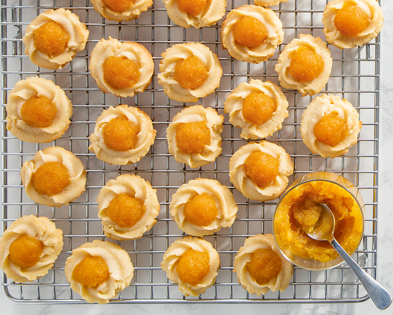 Pineapple-Ginger Thumbprint Cookies