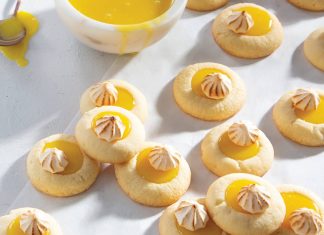 Lemon Meringue Thumbprint Cookies