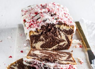Peppermint Swirl Pound Cake
