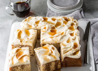 Sour Cream Maple Cake with Maple Buttercream Frosting sour cream maple cake