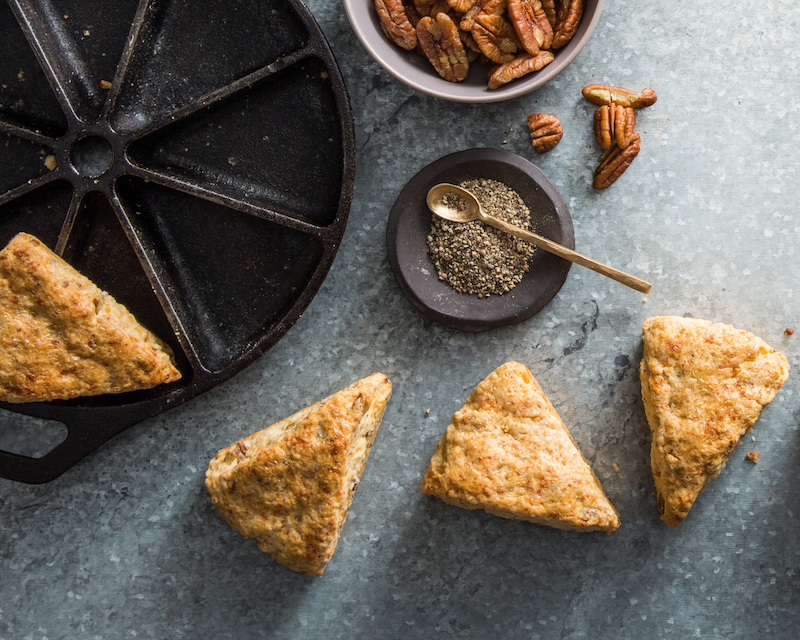 Cheddar Pecan Scones