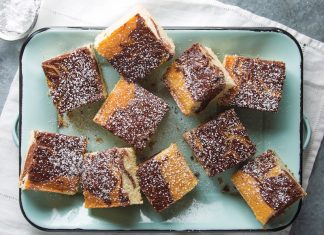 Marble Sheet Cake