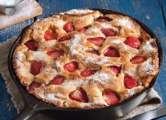 Strawberry Skillet Pound Cake