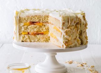 Coconut Peach Cake