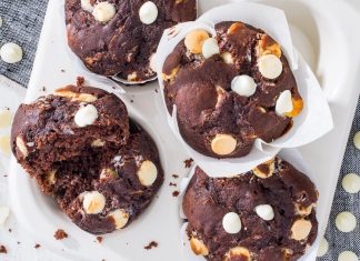Double-Chocolate Zucchini Muffins