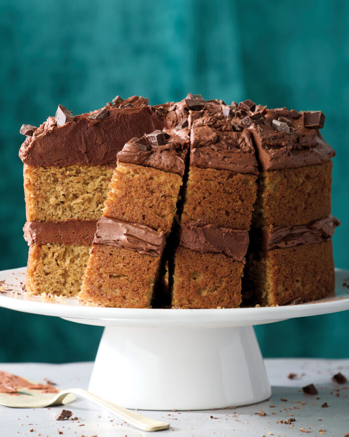 Banana Cake with Chocolate Buttercream