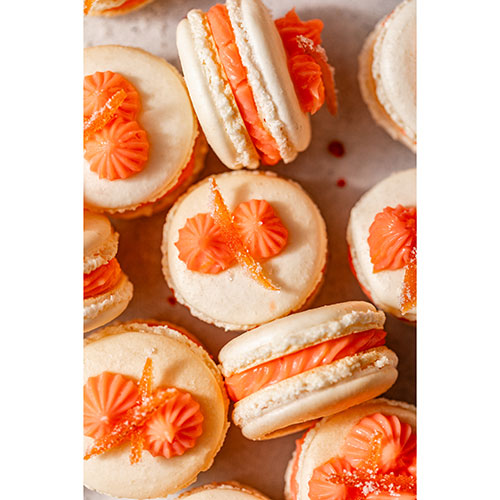 Candied Grapefruit Macarons