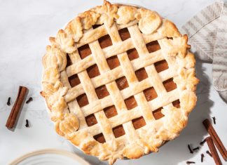 November: Lattice-Topped Pumpkin Pie