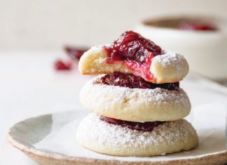 Five-Spice Cranberry Jam Thumbprint Cookies Five-Spice Cranberry Jam Thumbprint Cookies