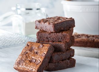 Fudgy Double-Chocolate Brownies