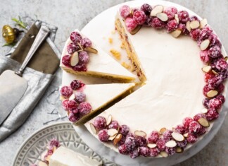 Almond-Cranberry Cake Almond-Cranberry Cake