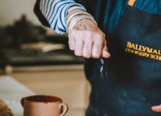 Soda Bread Pizza Soda Bread Pizza on wooden cutting board