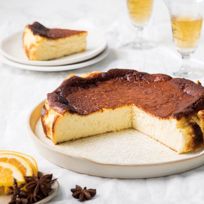 Orange-Anise Basque Cheesecake
